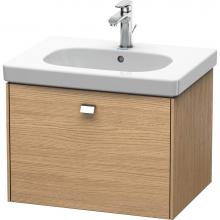 Duravit BR404501052 - Duravit Brioso One Drawer Wall-Mount Vanity Unit European Oak