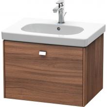Duravit BR404501079 - Duravit Brioso One Drawer Wall-Mount Vanity Unit Walnut