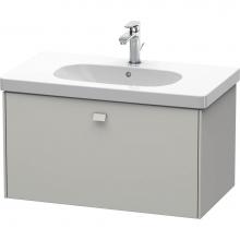 Duravit BR404600707 - Duravit Brioso One Drawer Wall-Mount Vanity Unit Concrete Gray