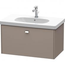 Duravit BR404601043 - Duravit Brioso One Drawer Wall-Mount Vanity Unit Basalt