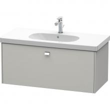 Duravit BR404701007 - Duravit Brioso One Drawer Wall-Mount Vanity Unit Concrete Gray