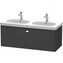 Duravit BR404801049 - Duravit Brioso One Drawer Wall-Mount Vanity Unit Graphite