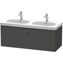 Duravit BR404804949 - Duravit Brioso One Drawer Wall-Mount Vanity Unit Graphite