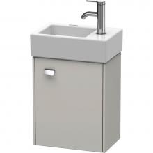 Duravit BR4049R1007 - Brioso One Door Wall-Mount Vanity Unit Concrete Gray