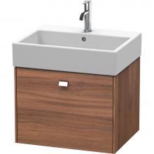Duravit BR405301079 - Brioso One Drawer Wall-Mount Vanity Unit Walnut