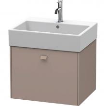 Duravit BR405304343 - Brioso One Drawer Wall-Mount Vanity Unit Basalt