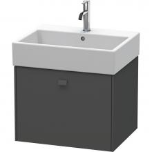 Duravit BR405304949 - Brioso One Drawer Wall-Mount Vanity Unit Graphite