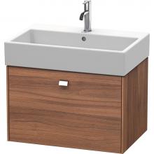 Duravit BR405401079 - Brioso One Drawer Wall-Mount Vanity Unit Walnut