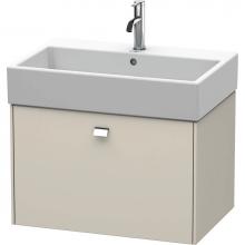 Duravit BR405401091 - Brioso One Drawer Wall-Mount Vanity Unit Taupe