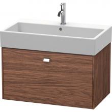 Duravit BR405501021 - Brioso One Drawer Wall-Mount Vanity Unit Walnut Dark