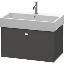 Duravit BR405501049 - Brioso One Drawer Wall-Mount Vanity Unit Graphite