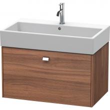 Duravit BR405501079 - Brioso One Drawer Wall-Mount Vanity Unit Walnut