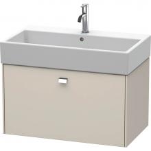Duravit BR405501091 - Brioso One Drawer Wall-Mount Vanity Unit Taupe