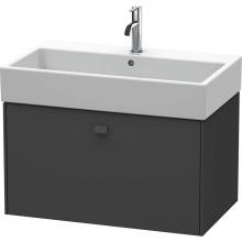 Duravit BR405504949 - Brioso One Drawer Wall-Mount Vanity Unit Graphite