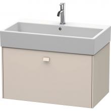 Duravit BR405509191 - Brioso One Drawer Wall-Mount Vanity Unit Taupe