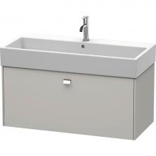 Duravit BR405601007 - Brioso One Drawer Wall-Mount Vanity Unit Concrete Gray