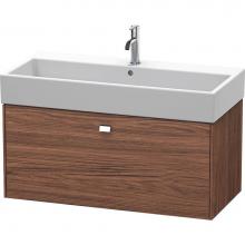 Duravit BR405601021 - Brioso One Drawer Wall-Mount Vanity Unit Walnut Dark