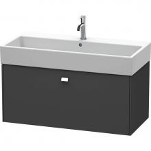 Duravit BR405601049 - Brioso One Drawer Wall-Mount Vanity Unit Graphite