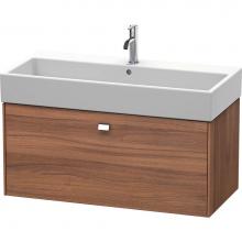 Duravit BR405601079 - Brioso One Drawer Wall-Mount Vanity Unit Walnut