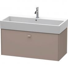 Duravit BR405604343 - Brioso One Drawer Wall-Mount Vanity Unit Basalt