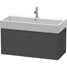 Duravit BR405604949 - Brioso One Drawer Wall-Mount Vanity Unit Graphite