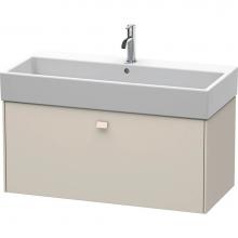 Duravit BR405609191 - Brioso One Drawer Wall-Mount Vanity Unit Taupe