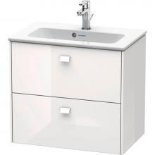 Duravit BR411002222 - Brioso Two Drawer Wall-Mount Vanity Unit White