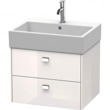 Duravit BR415301022 - Brioso Two Drawer Wall-Mount Vanity Unit White