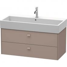Duravit BR415604343 - Brioso Two Drawer Wall-Mount Vanity Unit Basalt