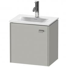 Duravit BR4208L0707 - Brioso One Door Wall-Mount Vanity Unit Concrete Gray