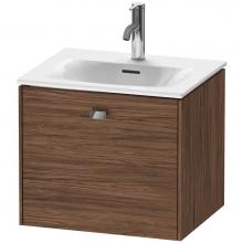 Duravit BR420901021 - Brioso One Drawer Wall-Mount Vanity Unit Walnut Dark