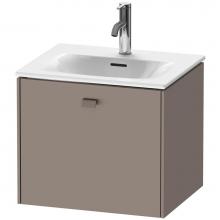 Duravit BR420904343 - Brioso One Drawer Wall-Mount Vanity Unit Basalt