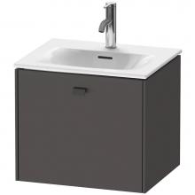 Duravit BR420904949 - Brioso One Drawer Wall-Mount Vanity Unit Graphite