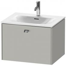 Duravit BR421001007 - Brioso One Drawer Wall-Mount Vanity Unit Concrete Gray