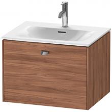 Duravit BR421001079 - Brioso One Drawer Wall-Mount Vanity Unit Walnut