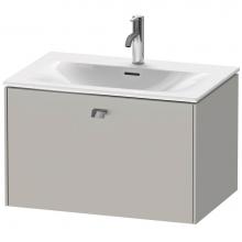 Duravit BR421101007 - Brioso One Drawer Wall-Mount Vanity Unit Concrete Gray