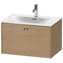 Duravit BR421101052 - Duravit Brioso One Drawer Wall-Mount Vanity Unit European Oak