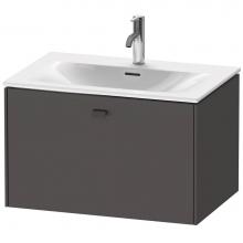 Duravit BR421104949 - Brioso One Drawer Wall-Mount Vanity Unit Graphite