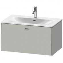 Duravit BR421200707 - Brioso One Drawer Wall-Mount Vanity Unit Concrete Gray