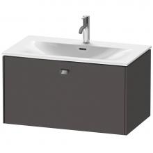 Duravit BR421201049 - Brioso One Drawer Wall-Mount Vanity Unit Graphite