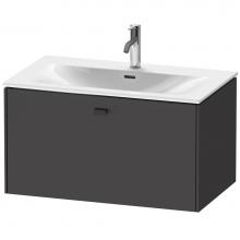 Duravit BR421204949 - Brioso One Drawer Wall-Mount Vanity Unit Graphite