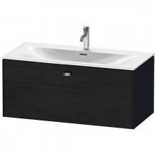 Duravit BR421301016 - Brioso One Drawer Wall-Mount Vanity Unit Oak Black