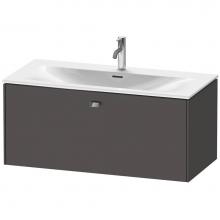 Duravit BR421301049 - Brioso One Drawer Wall-Mount Vanity Unit Graphite
