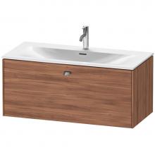 Duravit BR421301079 - Brioso One Drawer Wall-Mount Vanity Unit Walnut