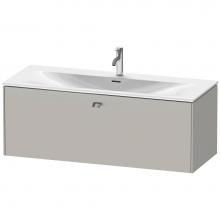 Duravit BR421401007 - Brioso One Drawer Wall-Mount Vanity Unit Concrete Gray