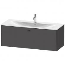 Duravit BR421404949 - Brioso One Drawer Wall-Mount Vanity Unit Graphite