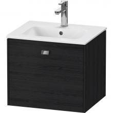 Duravit BR422701016 - Brioso One Drawer Wall-Mount Vanity Unit Oak Black