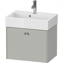 Duravit BR422801007 - Brioso One Drawer Wall-Mount Vanity Unit Concrete Gray