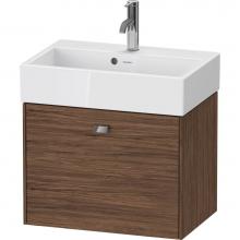 Duravit BR422801021 - Brioso One Drawer Wall-Mount Vanity Unit Walnut Dark