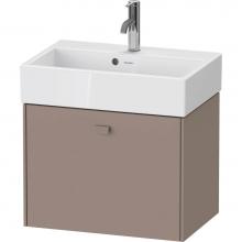 Duravit BR422804343 - Brioso One Drawer Wall-Mount Vanity Unit Basalt